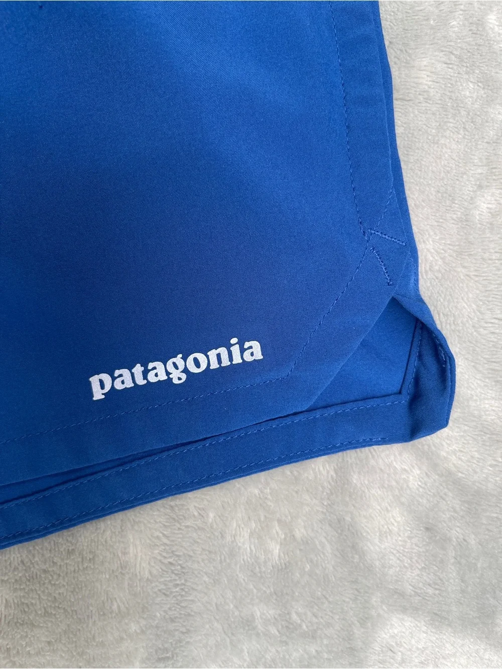 Patagonia Men’s Nine Trails lined Blue Athletic Training Shorts 8” inseam gym M